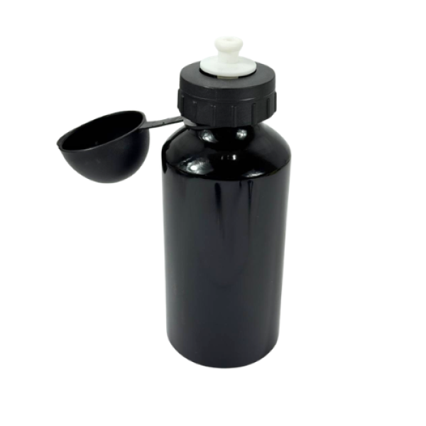 Велосипедна Фляга Shunfeng 300 Мл Алюмінієва Чорна З Фляготримачем