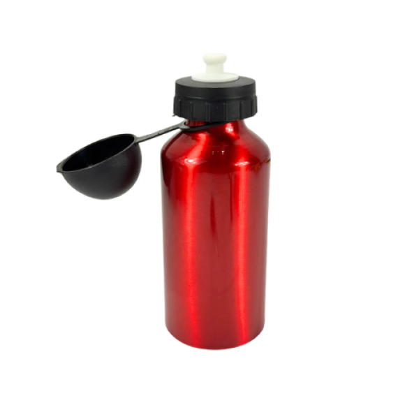 Велосипедна Фляга Shunfeng 300 Мл Алюмінієва Червона З Фляготримачем