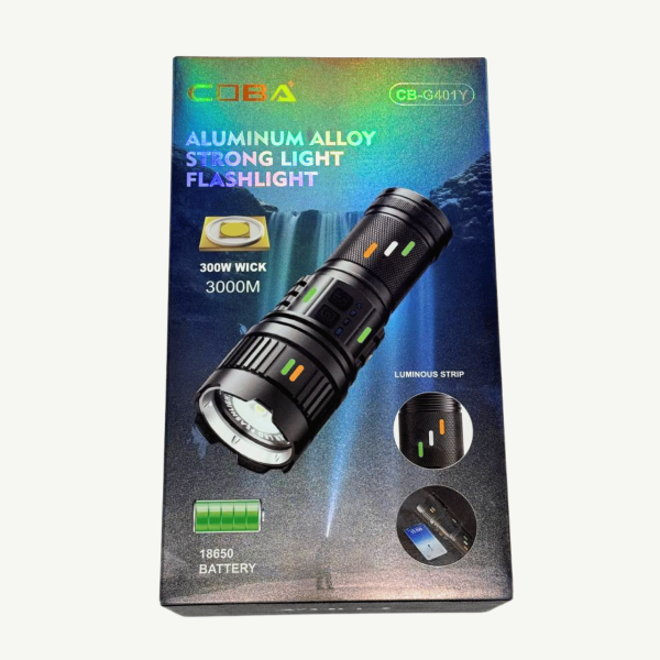 Ліхтар NIGHT VISION FLUORESCENCE CB-G401Y-30W Power Bank Індикація Заряду 4x18650 ЗУ Type-C Zoom Box Ліхтар NIGHT VISION FLUORESCENCE CB-G401Y-30W Power Bank Індикація Заряду 4x18650 ЗУ Type-C Zoom Box
