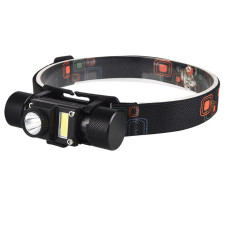 Ліхтар налобний XQ-210-2-XPE+COB, 1x18650, ЗУ Type-C, zoom