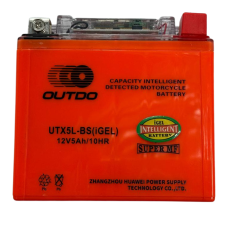 Акумулятор UTX5L-BS (iGEL) 12V5Ah/10HR гелевий з індикатором Outdo