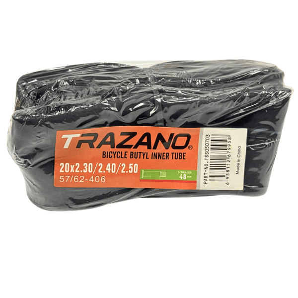 Камера 20х2.30/2.40/2.50 57/62-406 AV 48 мм прямий вентиль Sсhrader Trazano