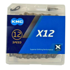 Велосипедний ланцюг KMC X12 (126 Links) Сріблястий Ланцюг на 12 швидкостей з замком MissingLink