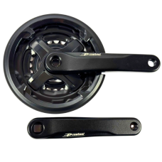 Шатуни Prowheel TA-CN68 (24/34/42T, 170мм) чорні Велосипедна система три зірки під квадрат із захистом ланцюга