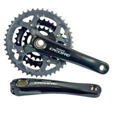 Шатуни Shimano Deore FC-M591-L (22/32/44T, 170мм) чорні Велосипедна система три зірки Hollowtech II без захисту