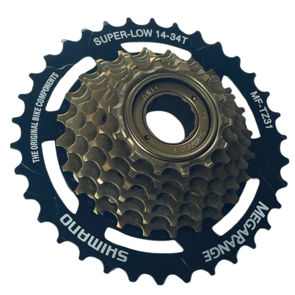 Тріскачка Shimano MF-TZ31-7 MegaRange (14-34T) Велосипедні задні зірки на 7 швидкостей