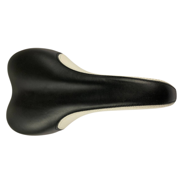 Седло спорт черное с белыми полосами