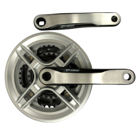 Шатуни Prowheel CN03 MU6916 48-38-28 170 мм чорно-сіра із захистом ланцюга