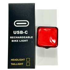 Стоп мигалка LED/USB C-TYPE MY-2107 задня червоне світло квадратна Baisk