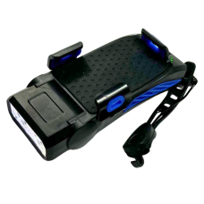 Фара 4в1 LY-25-2 синя ліхтар із сигналом і кріпленням телефона+павербанк LED/USB кут нахилу світла регулюється YAJIAPLUS