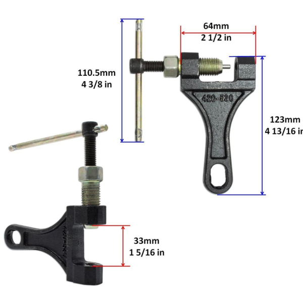Вижим приводного ланцюга 420-530 чорний JWBP