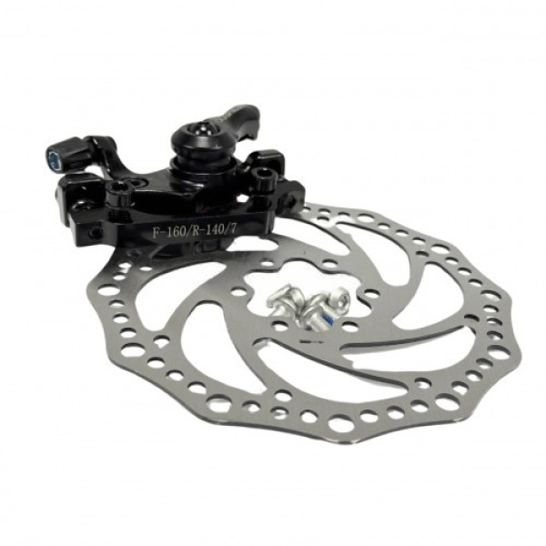 Велосипедный Тормозной Комплект Oushilun Ротор 140мм С Болтами и Калипером 160/140