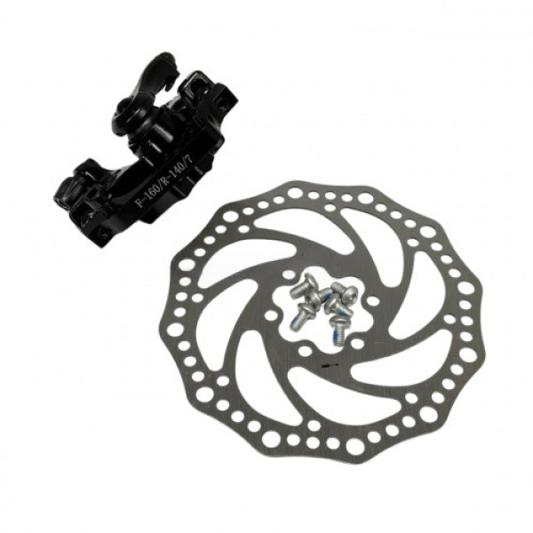Велосипедный Тормозной Комплект Oushilun Ротор 140мм С Болтами и Калипером 160/140