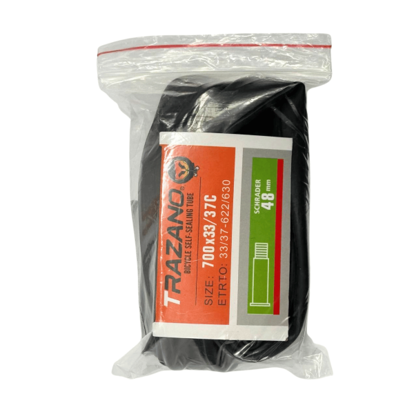 Велосипедна Камера Гель Trazano 28" 700х33/37с 33/37-622/630 AV 48 Мм Sсhrader Без Упаковки Велосипедна Камера Гель Trazano 28" 700х33/37с 33/37-622/630 AV 48 Мм Sсhrader Без Упаковки