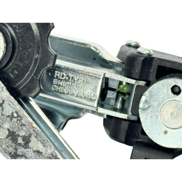 Велосипедний Задній Перемикач TY-21 Shimano 6 Швидкостей Гачок Білий Дефект Корозії