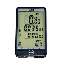 Велосипедний Спідометр SD-576C Бездротовий 27 Функцій З Виносною Кнопкою Велосипедний Спідометр SD-576C Бездротовий 27 Функцій З Виносною Кнопкою