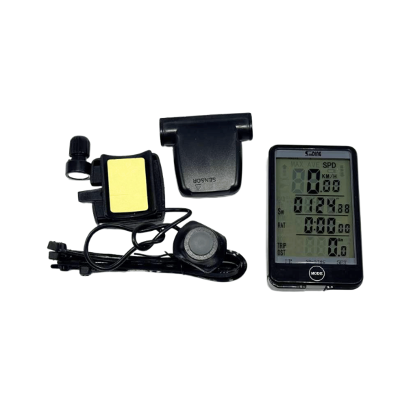 Велосипедний Спідометр SD-576C Бездротовий 27 Функцій З Виносною Кнопкою Велосипедний Спідометр SD-576C Бездротовий 27 Функцій З Виносною Кнопкою