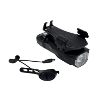 Велосипедна Фара BG-1951/HJ-068 З Сигналом та Тримачем Телефона 5 Режимів Велосипедна Фара BG-1951/HJ-068 З Сигналом та Тримачем Телефона 5 Режимів