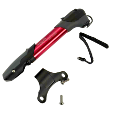 Компактный телескопический велонасос GIYO GP-96A красный (Алюминий, 8 Бар, Presta/Schrader) с креплением на раму