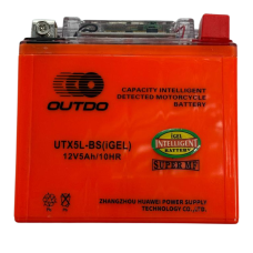 Акумулятор UTX5L-BS iGEL 12V5Ah/10HR гелевий з індикатором Outdo