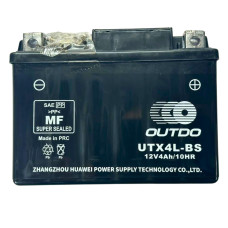 Акумулятор UTX4L-BS 12V4Ah/10HR кислотний Outdo