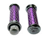Ручки Газа Для Мото Алюминиевые Фиолетовые "Чешуя"