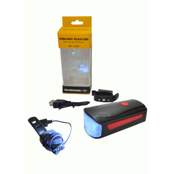 Велосипедна Фара GA-83 WT-2202 LED Акумуляторна З Сигналом