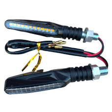 Поворот тонкий LED бегающий желтый сигнал поворота JWBP