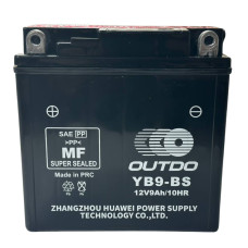 Акумулятор YB9-BS 12V9Ah/10HR високий кислотний Outdo