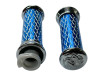 Ручки Газа Для Мото Алюминиевые Синие "Чешуя"