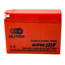 Акумулятор GT4B-5 12V4Ah/10HR кислотний таблетка вузька 03.03.23 Outdo