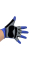 Перчатки с гелевой прокладкой Glove-3 L синие без пальцев Baisk