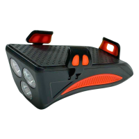 Фара 4в1 FY-319B червона ліхтар із сигналом і кріпленням телефона LED/USB YAJIAPLUS