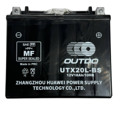 Аккумулятор UTX20L-BS 12V18Ah/10HR кислотный Outdo