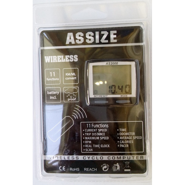Велосипедный Спидометр Assize AS 2000 Беспроводной 11 Режимов