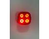 Велосипедная Стоп Мигалка Задняя Baisk LED-USB C-Type FY-328 Квадратная Красный Свет