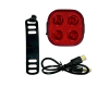Велосипедная Стоп Мигалка Задняя Baisk LED-USB C-Type FY-328 Квадратная Красный Свет