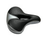 Велосипедне Сідло 109 З Отвором На Пружинах Чорно-Сіре Agilette