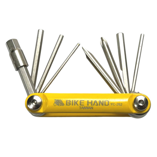 Мультитул YC-262 желтый набор шестигранников BikeHand