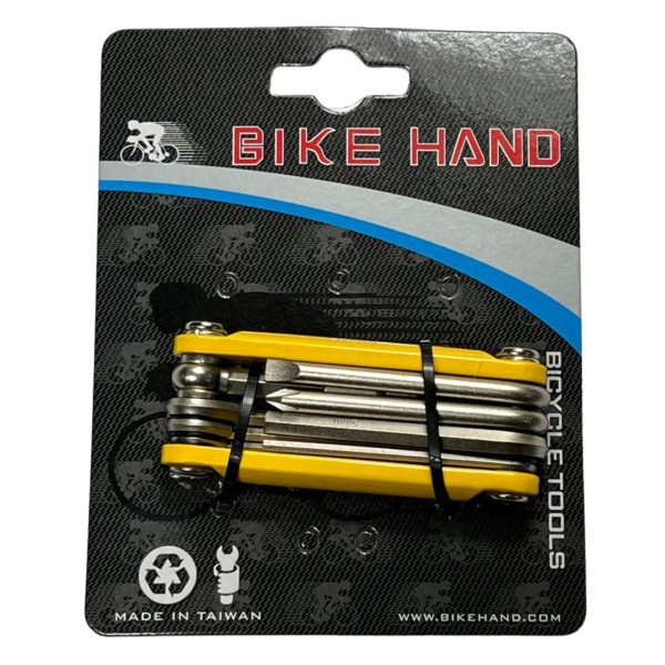 Мультитул YC-262 желтый набор шестигранников BikeHand