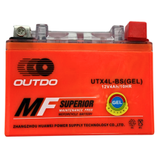 Аккумулятор UTX4L-BS (GEL) 12V4Ah/10HR гелевой Outdo