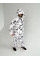 Маскувальний костюм дощовик білий піксель (розроблений з урахуванням броніжилета під ним) 4XL