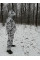 Маскувальний костюм дощовик білий піксель (розроблений з урахуванням броніжилета під ним)
