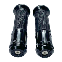 Ручки Газу Мото S №5 Чорні З Алюмінієвими Вставками JWBP