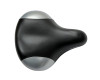 Велосипедне Сідло 82D На Чотирьох Пружинах Чорно-Сіре Широке Agilette