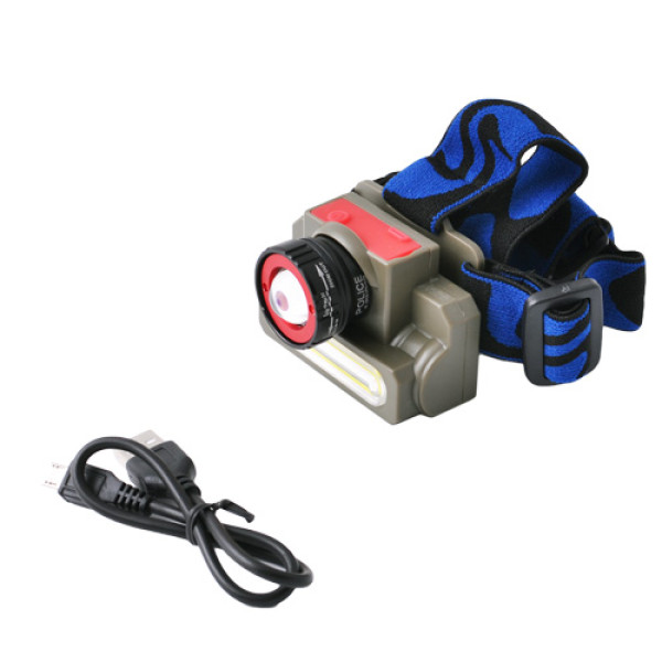 Ліхтар Налобний Police 8808/6908-XPE+COB Li-Ion Акумулятор Zoom ЗП microUSB Box Ліхтар Налобний Police 8808/6908-XPE+COB Li-Ion Акумулятор Zoom ЗП microUSB Box