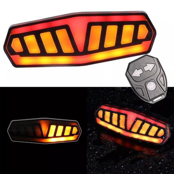 Велосипедний Стоп Поворот Baisk FY-1828 З Дистанційним Пультом LED-USB C-Type Тонований Сигнал