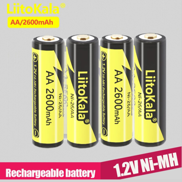 Акумулятор AA, LiitoKala Ni-26/AA, 1.2V, 2600mAh, ОРІГІНАЛ