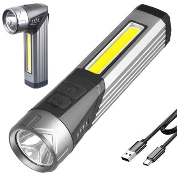 Ліхтар 508-OSL+COB White+Red Li-Ion Акумулятор Поворот на 90º Магніт ЗУ Type-C Box Ліхтар 508-OSL+COB White+Red Li-Ion Акумулятор Поворот на 90º Магніт ЗУ Type-C Box