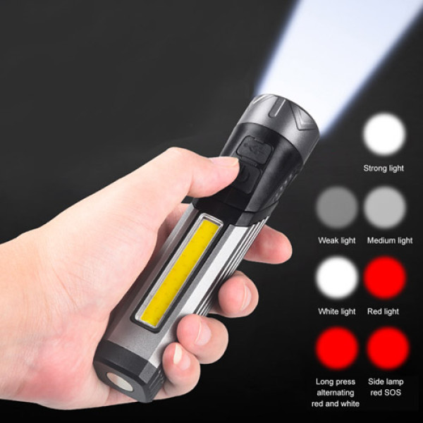 Ліхтар 508-OSL+COB White+Red Li-Ion Акумулятор Поворот на 90º Магніт ЗУ Type-C Box Ліхтар 508-OSL+COB White+Red Li-Ion Акумулятор Поворот на 90º Магніт ЗУ Type-C Box